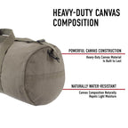 Canvas Shoulder Duffle Bag, Olive Drab, 19"