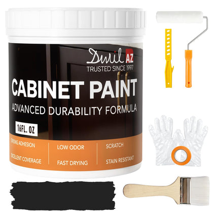 Cabinet Paint, Water Based Kitchen Cabinet Paint, Black Furniture Paint, Wood Paint, Low Odor, Fast Drying