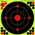 12X12 Inch Splatter Adhesive Bullseye Fluorescent Yellow Shooting Target Stickers - Suitable for Handguns, Rifles, BB