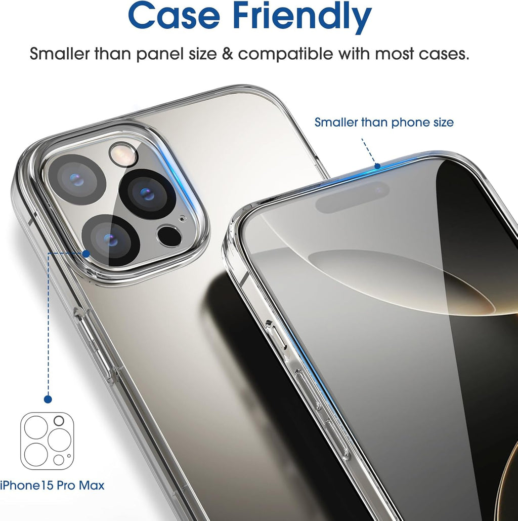 Auto-Alignment OneTouch for iPhone 16 Pro [6.3''] Screen Protector + Camera Lens Protector, Tempered Glass, 30