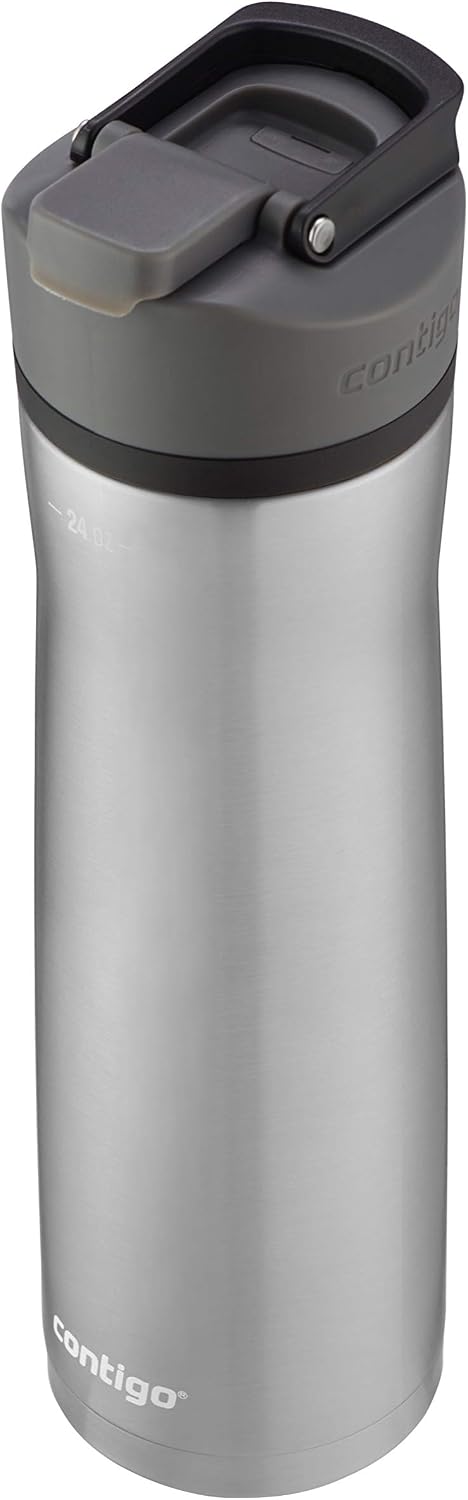 Cortland Chill 2.0 Vacuum-Insulated Stainless Steel Water Bottle, Spill-Proof Sip Technology, Interchangeable Lid