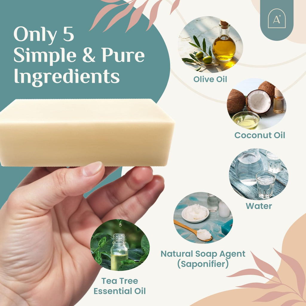 Natural Dish Soap Bar, Cleaning Dishes Solid Block for Kitchen - Organic Biodegradable Dishwashing, only 5
