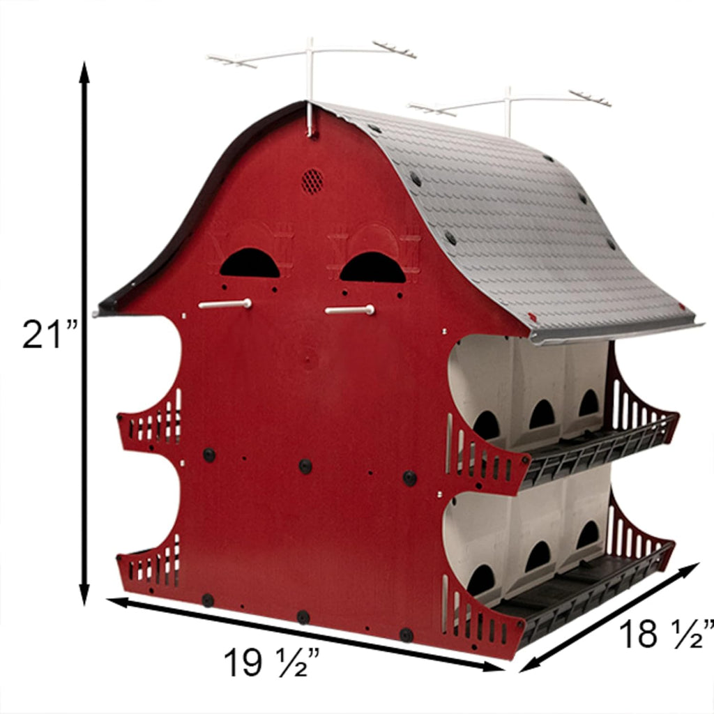 16-Room Purple Martin House Kit with Telescoping Pole, Decoys & Guidebook
