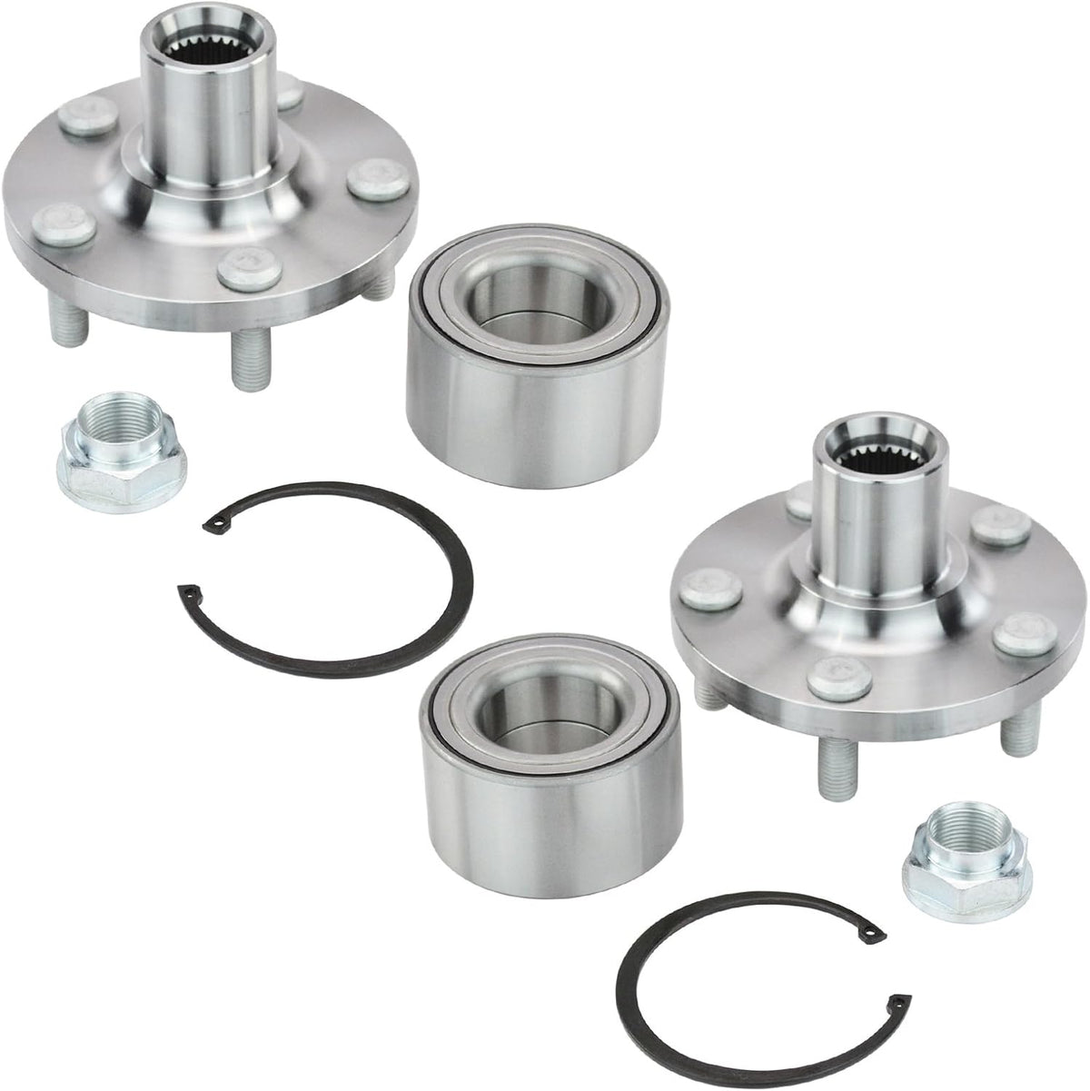 TRQ Front Wheel Bearing & Hub Kit