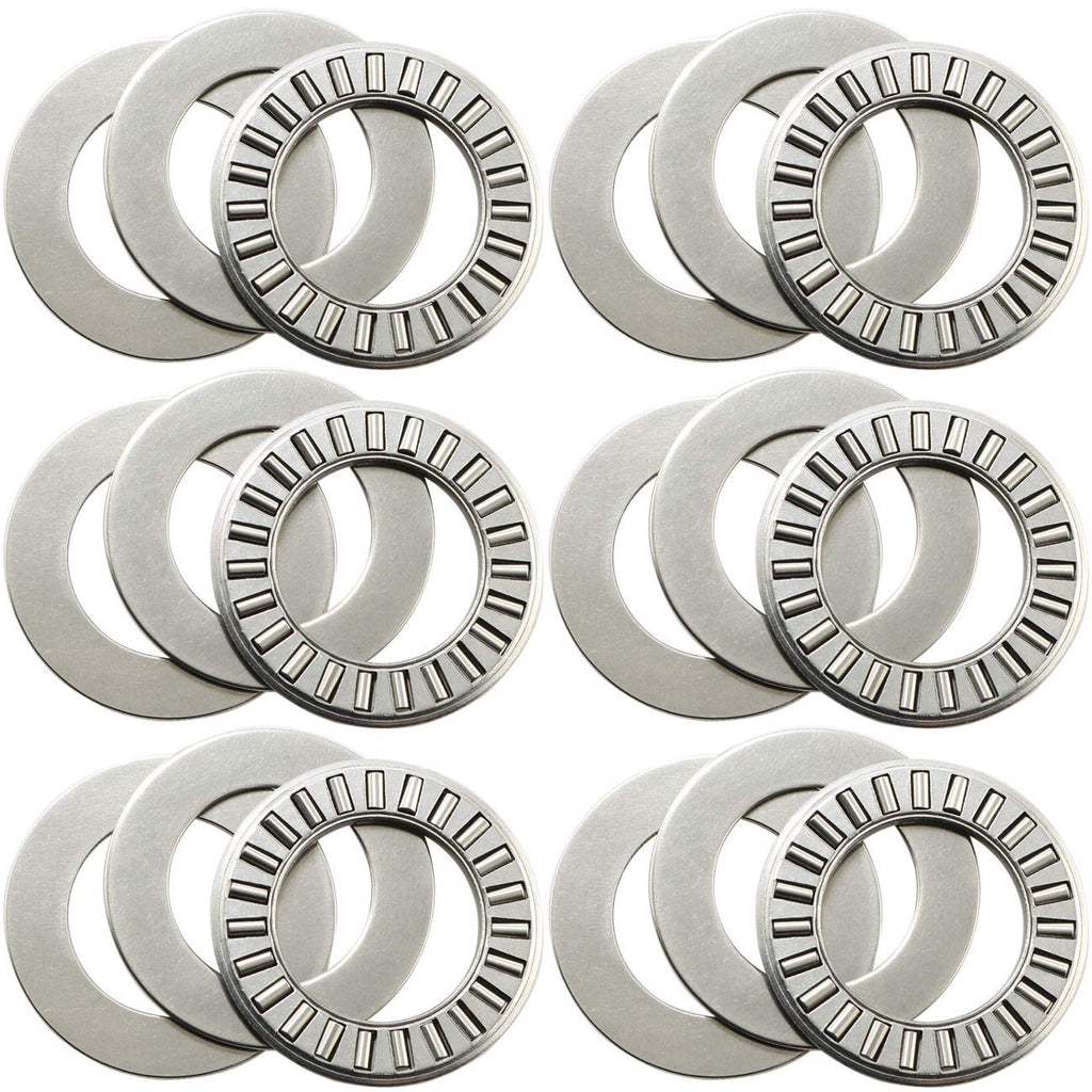 MEETOOT 6 Sets Thrust Needle Roller Bearings NTA1220+2TRA Thrust Needle Roller Bearing with Two Washers 3/4