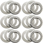 MEETOOT 6 Sets Thrust Needle Roller Bearings NTA1220+2TRA Thrust Needle Roller Bearing with Two Washers 3/4