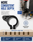 Drill Press Depth Stop Replacement, 8 in Compatible with Central Machinery