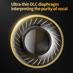 CRA PRO in Ear Monitor Headphones, Ultra-Thin DLC Diaphragm Dynamic Driver Gaming Earbuds, Clear Sound & Deep Bass