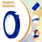 10 Pcs Poly Bag Sealing Tape, 1/2" x 100 Yard, Navy Blue