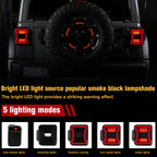 LED Tail Lights for Jeep Wrangler JL 2018-2026 Accessories