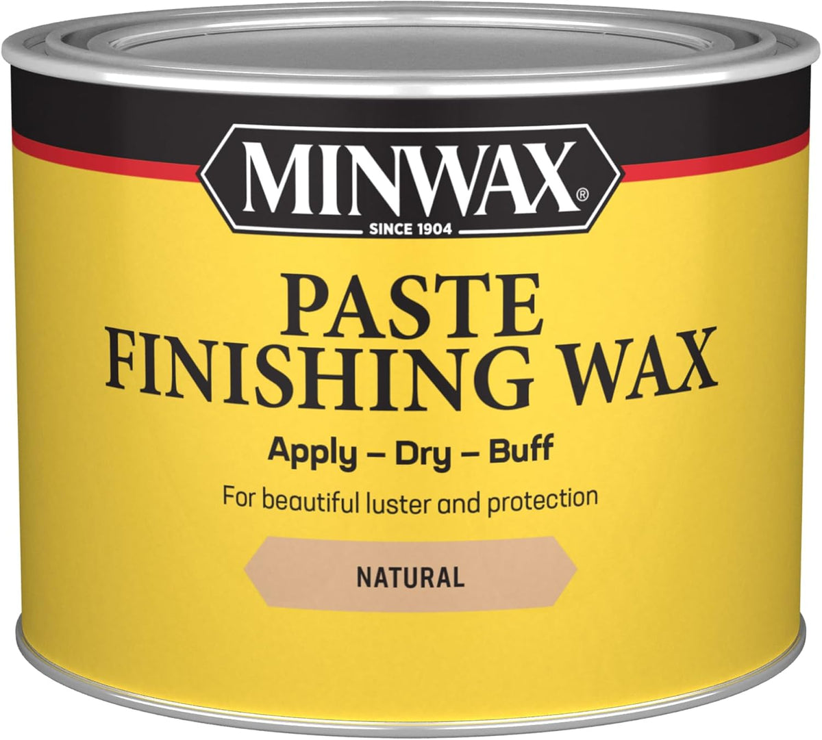 Paste Finishing Wax, Natural, 1 lb