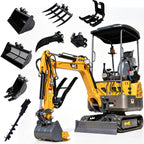 Upgraded 1.5T Mini Excavator with 13.5HP B&S Engine for Landscaping