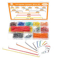 840 Pcs Breadboard Jumper Wires Kit, 14 Vaules 2-125mm Solderless Flexible Connecting Cables, Breadboard Connecting Line Cables, Pre-Stripped & Pre-Formed Right Angles, for Arduino, PCB Circuit Boards