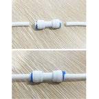 E-outstanding 5-Pack RO Water System Equal Straight 1/4" Plastic Quick Pipe Fitting Reverse Osmosis Connector