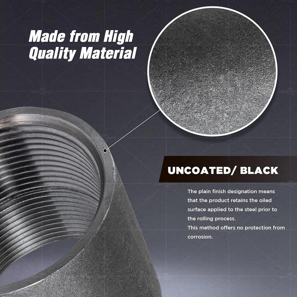 Supply Giant NDCT0300 1" Straight Merchant Steel Coupling With Black Coating