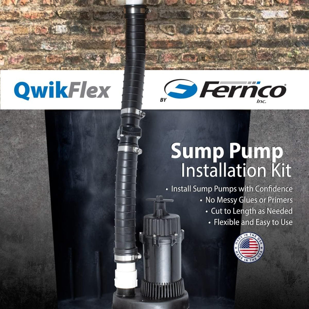 QwikFlex 24-in. In-Line Sump Pump Check Valve Installation Kit for Offset or Hard To Reach 1-1/2-in. Pipe Connections