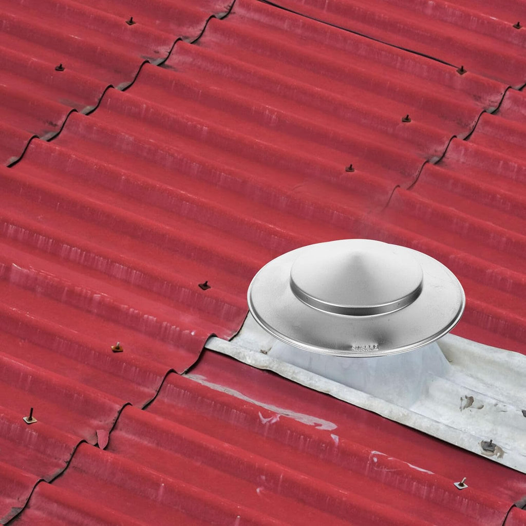 Chimney Caps, 7inch Roof Vent Round Chimney Caps Tapered Top with Screen for All Weather Conditions Top Exhaust