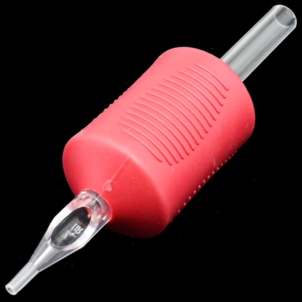 Closed Flat Tip Disposable Tattoo Tubes 1.25" Silicone Pro-Grip 20 Pack Shading Color Packing Tattoo Supply 05CFT