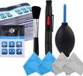 Camera Lens Cleaning Kit - Air Blower, Cleaning Brush, 2in1 Lens Cleaning Pen, 50 Individually Wrapped Wet Tissues