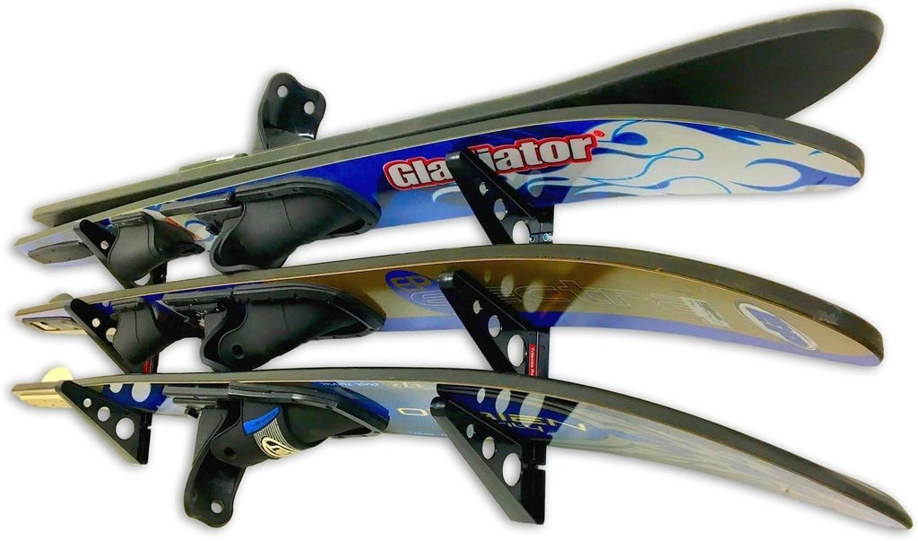 StoreYourBoard Water Ski Wall Mount Storage Rack, Waterski Gear Organization System, Horizontal Home and Garage