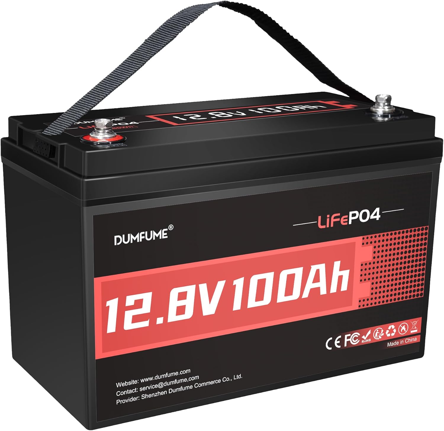 12V 100Ah LiFePO4 Battery Group 31 Lithium Battery 100A BMS | Low-Temp Protection 1280Wh IP65 15000+ Deep Cycles, for