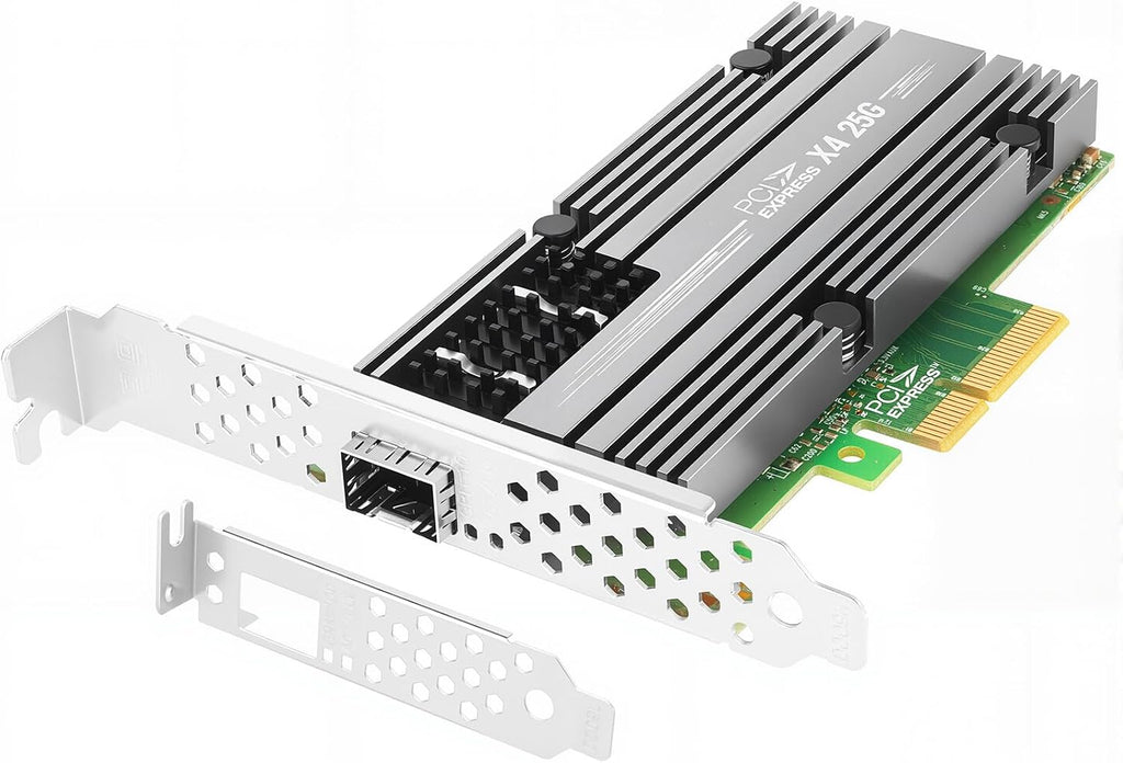 for Mellanox ConnectX4 25Gb Ethernet Server Adapter, PCIe 3.0 X4, 1*SFP28 Ports, RDMA, 25/10 / 1 Gbps, 25Gigabit NIC Support Windows Server/Windows/Ubuntu/Linux
