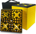 Rv Leveling Blocks 12 Pack (2 Rubber Top), Camper Leveling Blocks Sturdy Stackable Jack Blocks with Carrying Bag