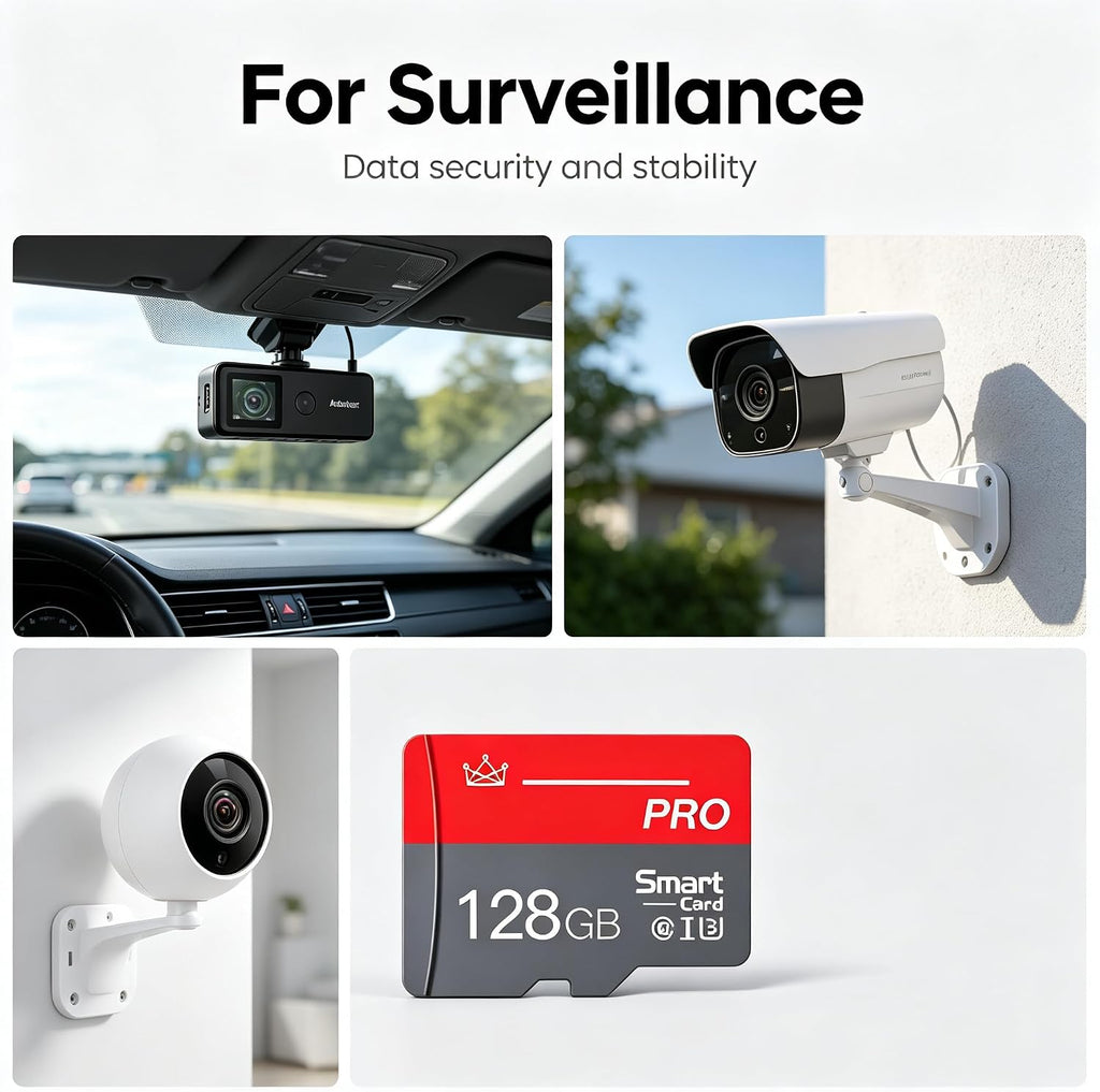 2-Pack 128GB Micro SD Card with Adapter