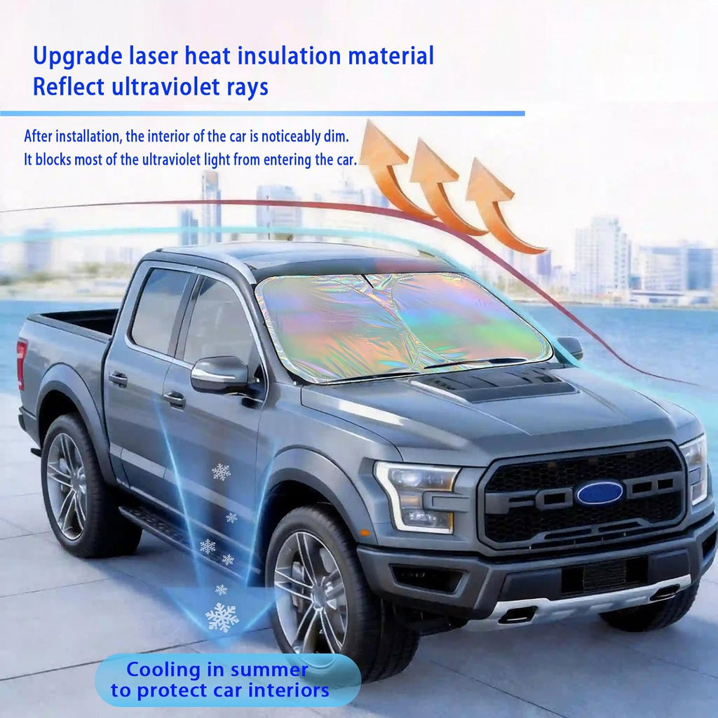 Window Shades for Car Windshield - Foldable Car Window Shades, 210T Reflective UV Block Sun Visor, Keep Vehicle Cool