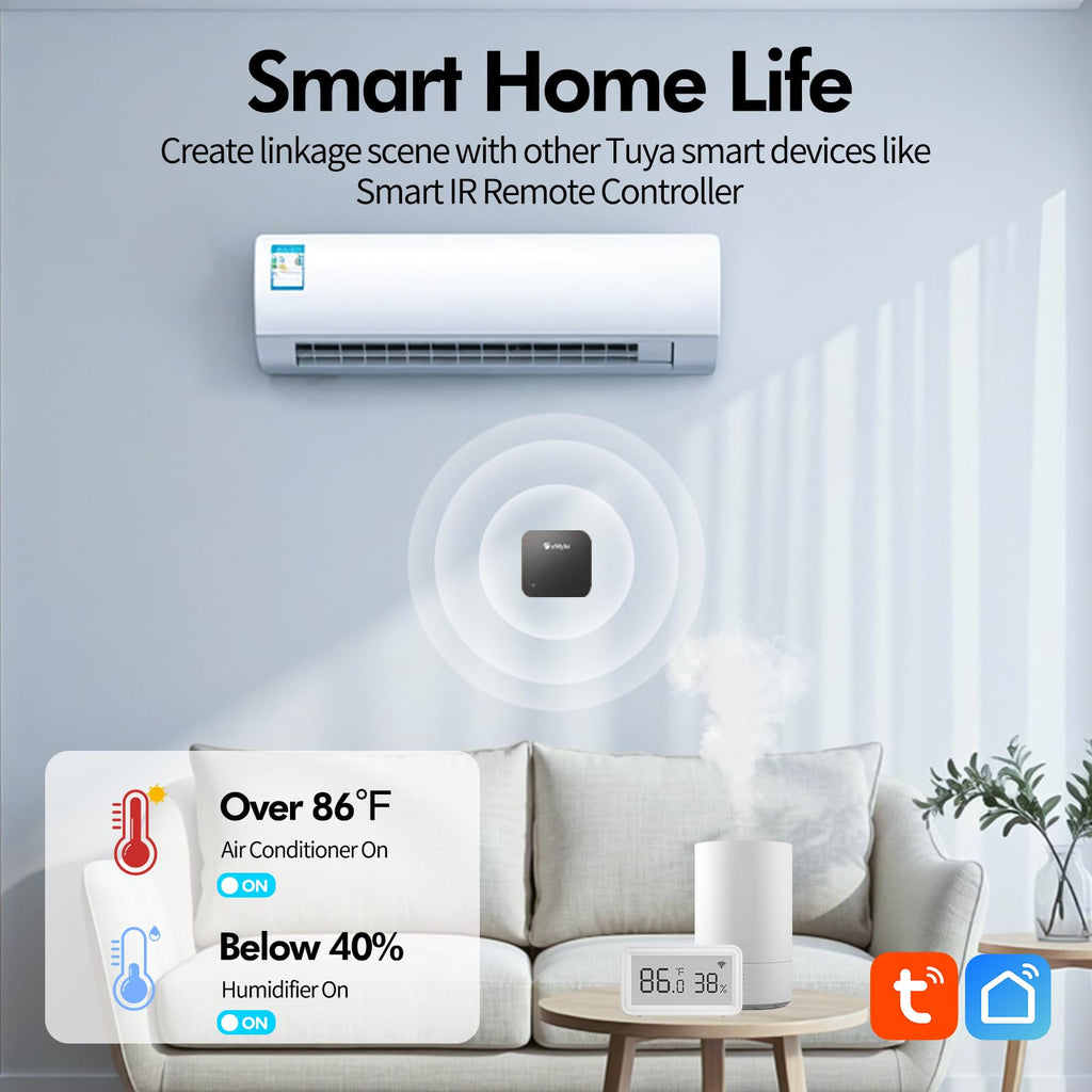 eMylo WiFi Thermometer Hygrometer, Smart Indoor Temperature Humidity Sensor