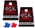 Cornhole Games - Phi Sigma Kappa Cornhole Bag Toss Game - Starburst - 8 Bags Included