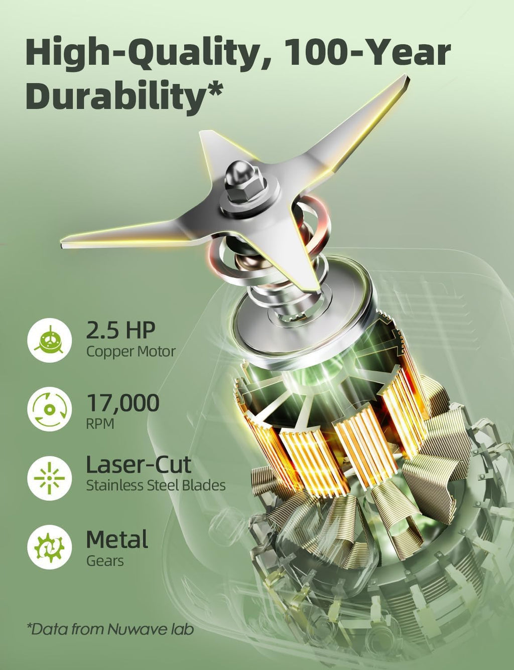 Infinity Commercial Blender, Heavy-Duty Smoothie Blender