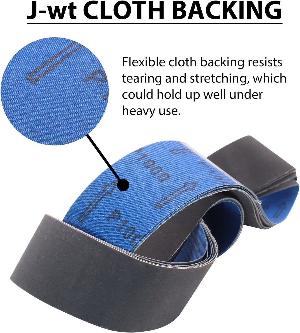 Donanim 6 Pack 2 x 48 Inch Sanding Belts 600 800 1000 Grit Silicon Carbide
