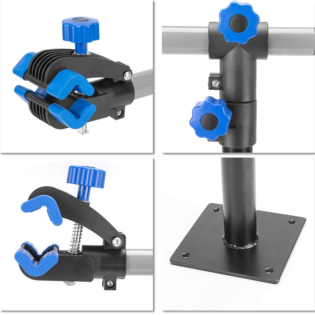Bike Repair Stand, Adjustable Length, 55 Lbs, Wall/Bench Mount