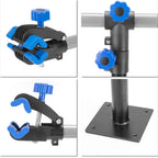 Bike Repair Stand, Adjustable Length, 55 Lbs, Wall/Bench Mount