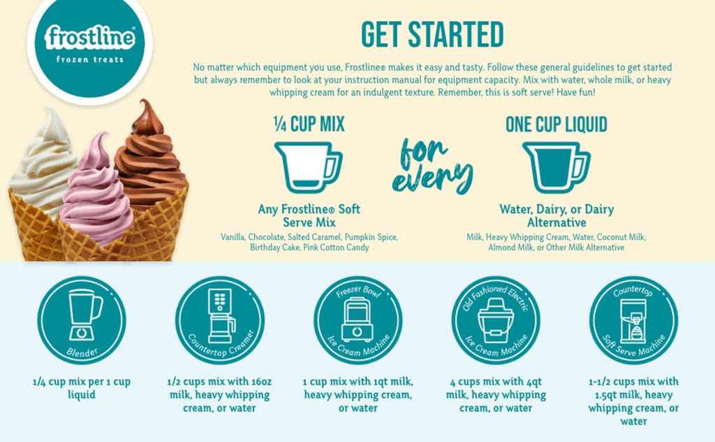 Vanilla Soft Serve Mix, Gluten & Lactose Free, 6 lb Bag