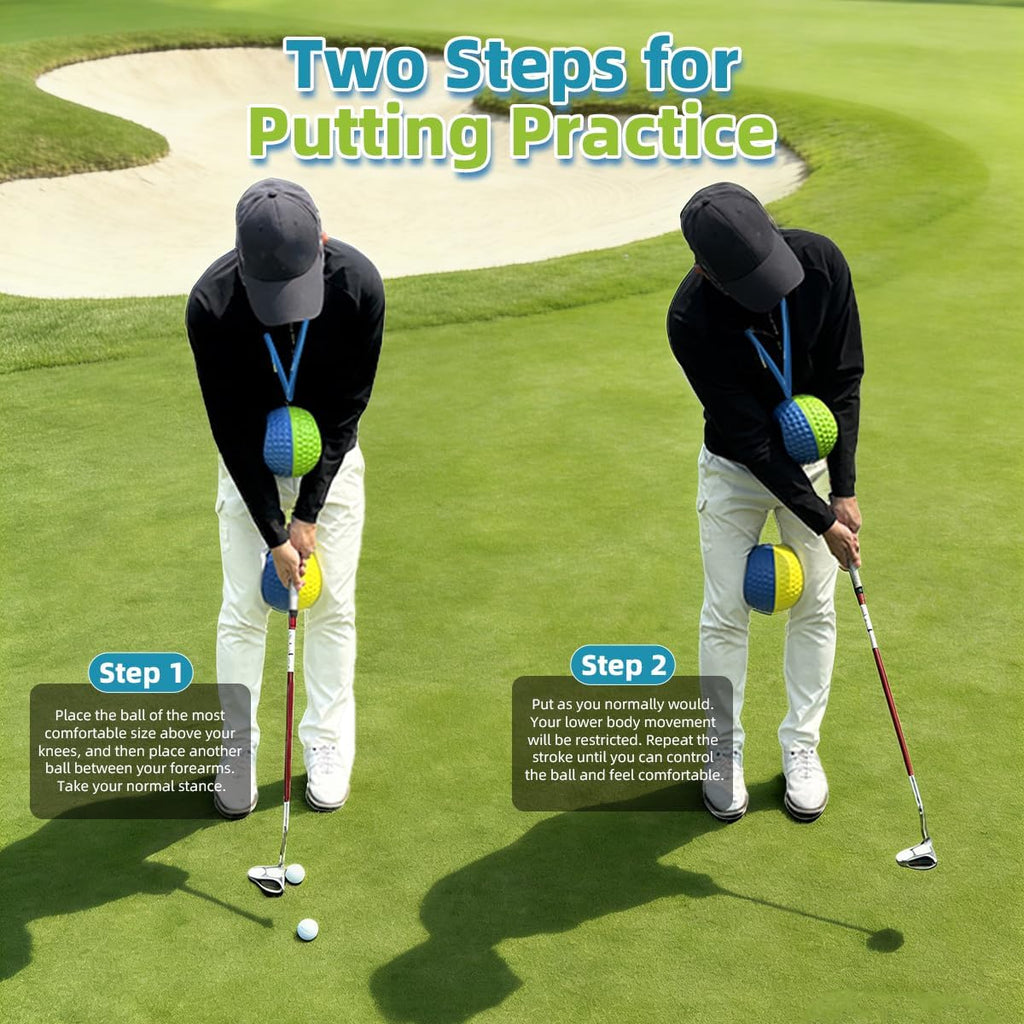Golf Swing Trainer, Golf Training Aid Ball - Soft PU Foam Forearm Connection Ball & Practice Equipment & Posture