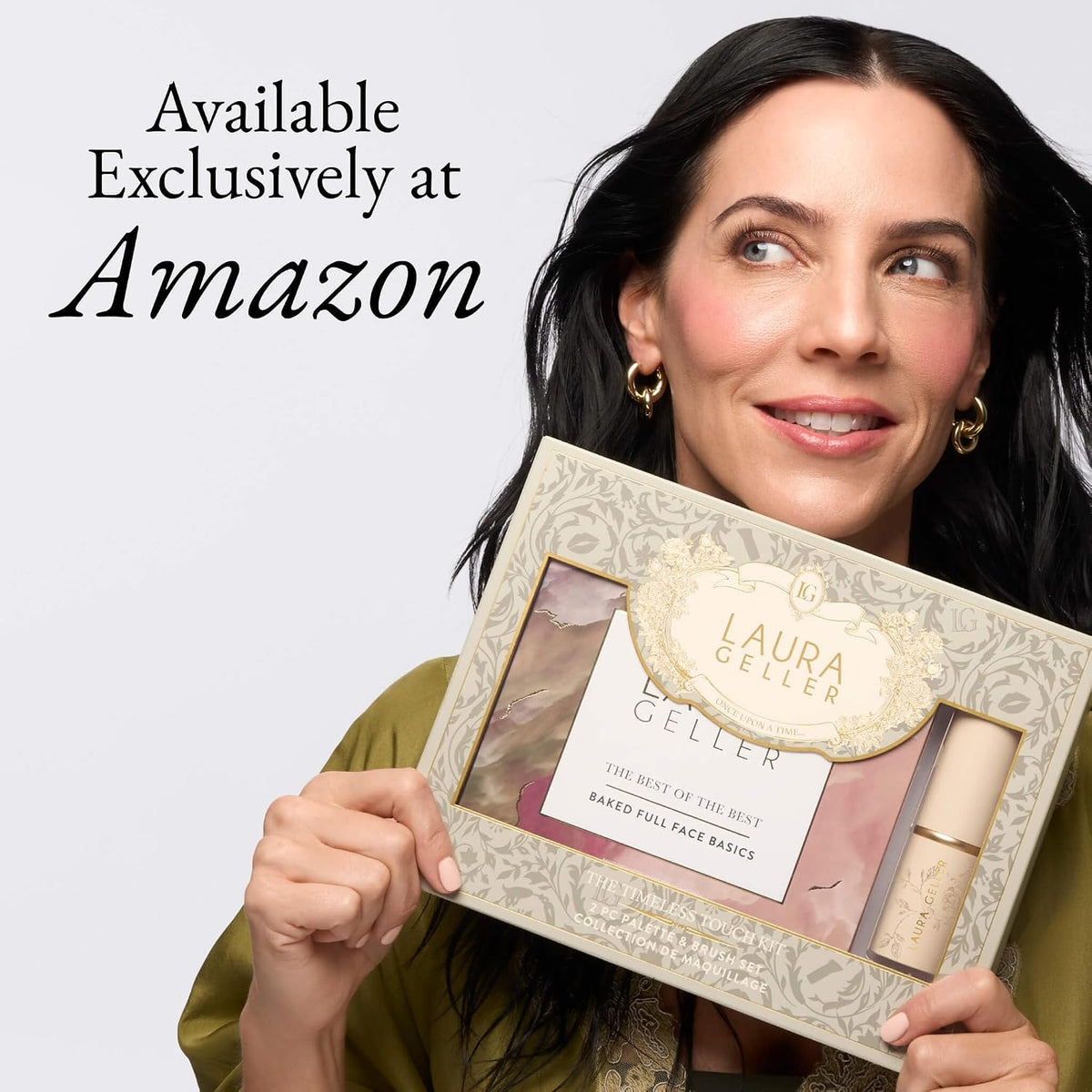LAURA GELLER The Timeless Touch Kit | Amazon Exclusive - Giftable Makeup Set with All-in-One Face Palette +