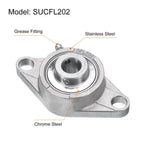 uxcell 2Pcs SUCFL202-10 Pillow Block Bearings 5/8 in Bore Self Alignment