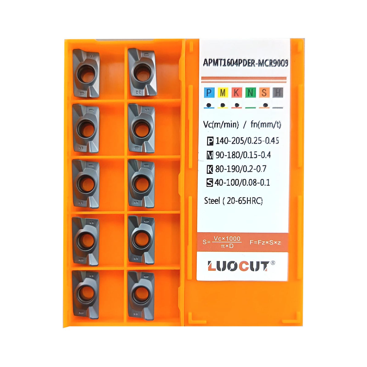 20 pcs CNC milling Inserts APMT1604 for Process Stainless Steel-MCR9009