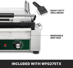 Panini Press with Programmable Timer, 14" x 14" Cooking Surface