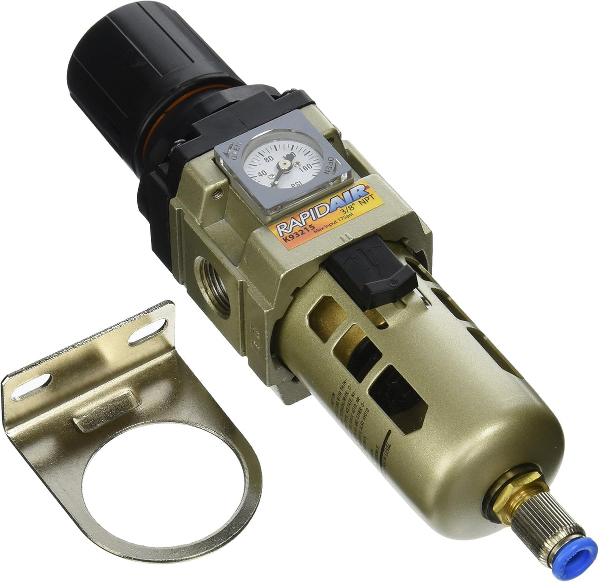 Rapidair K93215 NPT Filter Regulator, 3/8-Inch