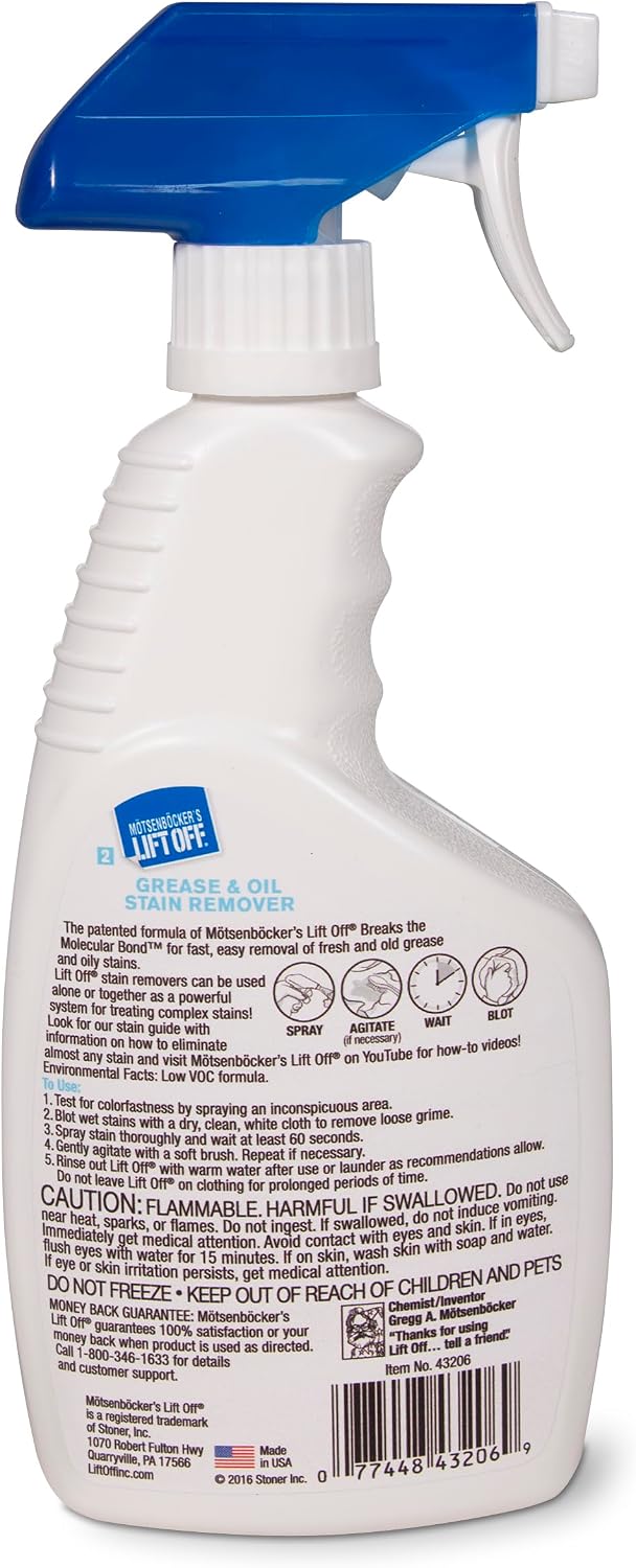 Lift Off Grease & Oil Stain Remover, 16 fl oz, 43206