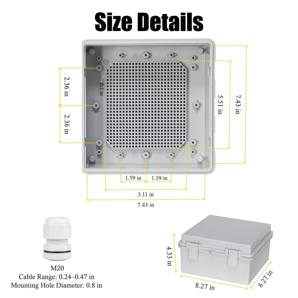YINGXINELCT Electrical Enclosure, Waterproof Enclosure Box
