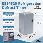 Nurfosttek S8145-20 Commercial Defrost Timer for Refrigeration Systems