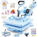 Heat Press 15x15 inch 5 in 1 with 30OZ Tumbler Press, 360° Swivel Away Slide Out Digital Shirt Press Machine