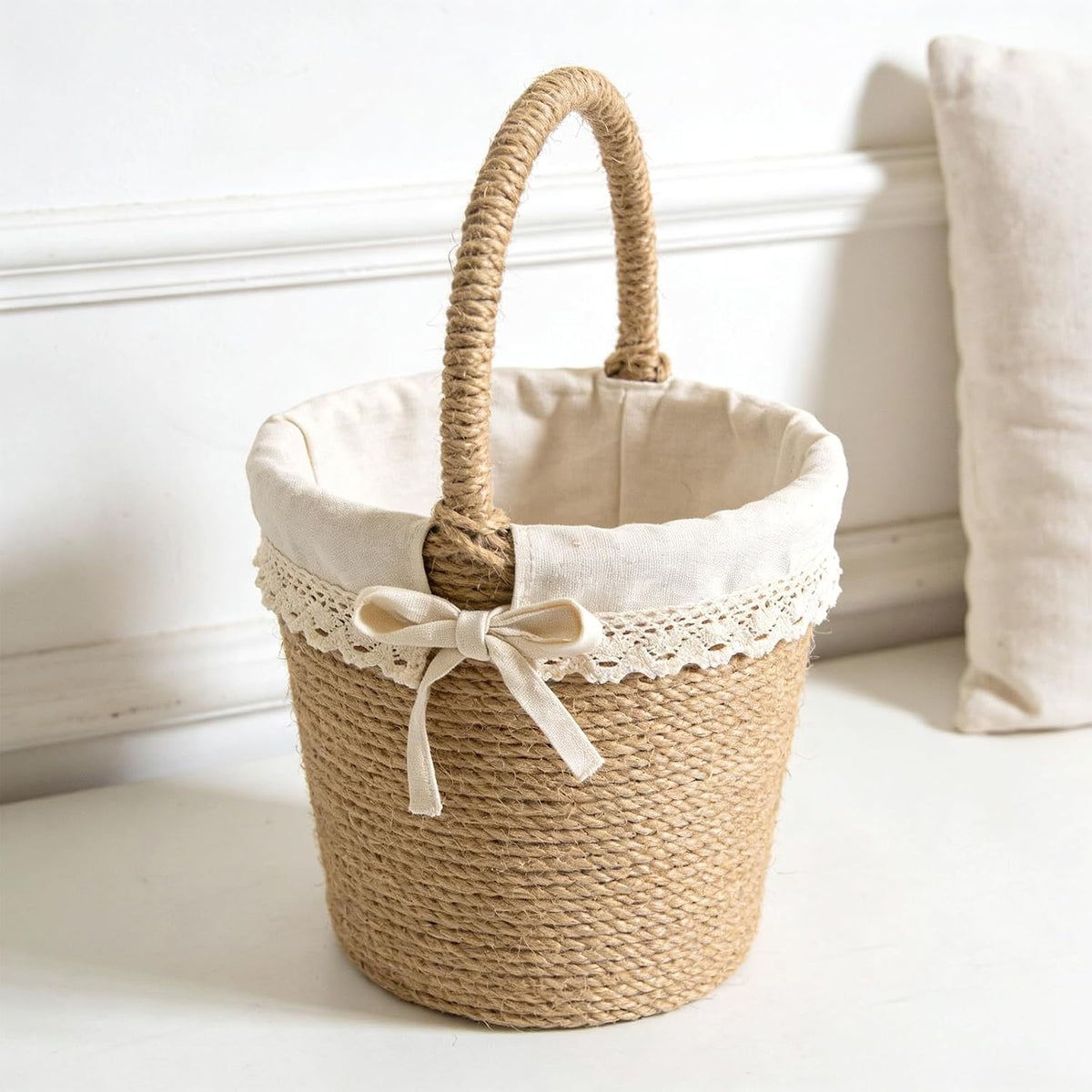 6MM x 164FT Jute Twine, Strong and Heavy Duty Twisted Jute Rope