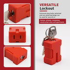 4 Plug Lockout Device for Cords Electrical,Fits 2 and 3 Prong