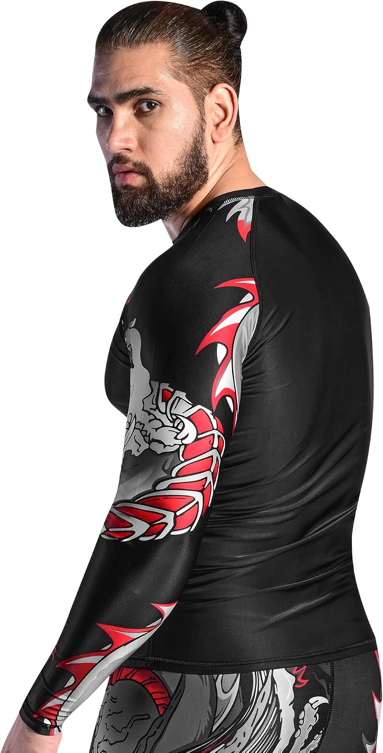 ROAR MMA Rashguard & BJJ Grappling Shorts Cage Fight Jiu Jitsu Spats No Gi Sets