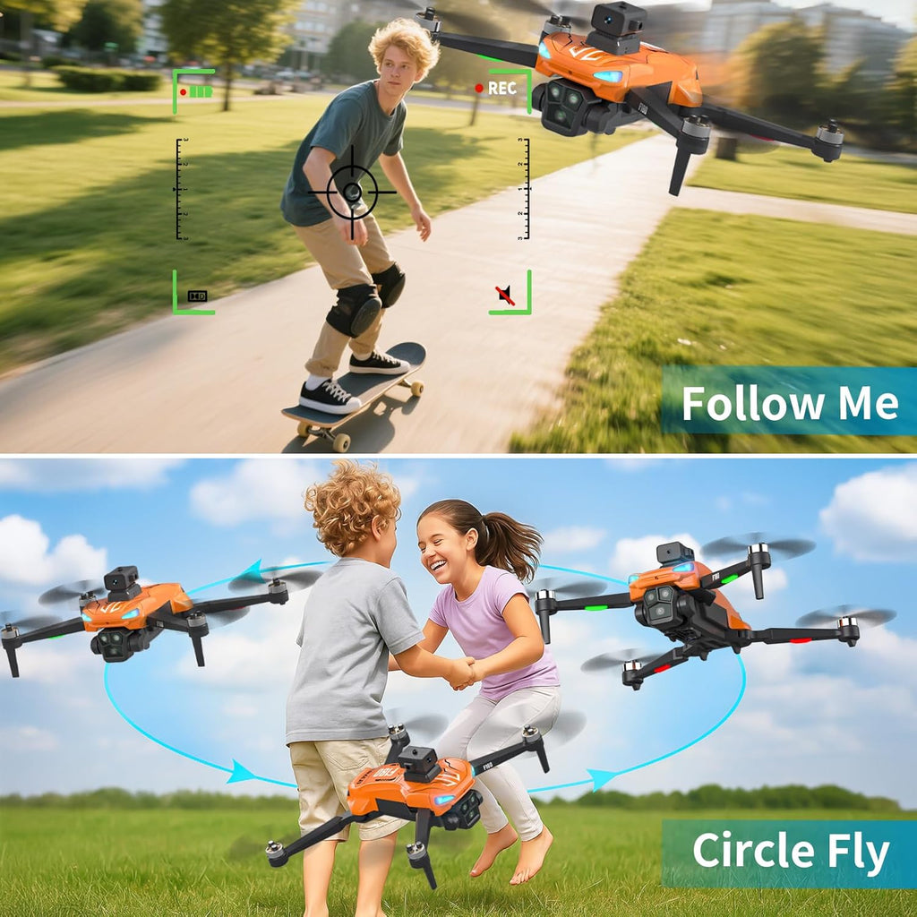 GPS Drone with 4K Camera for Adults, 4.5" Remote Control Screen, Auto Return, Auto Obstacle Avoidance, 22 Min Flight